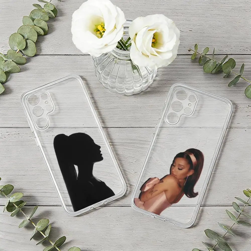 

Ariana Grande Retro Phone Case For Samsung S25,S24,S21,S22,S23,S30,Ultra,Plus,5G,Transparent Cover
