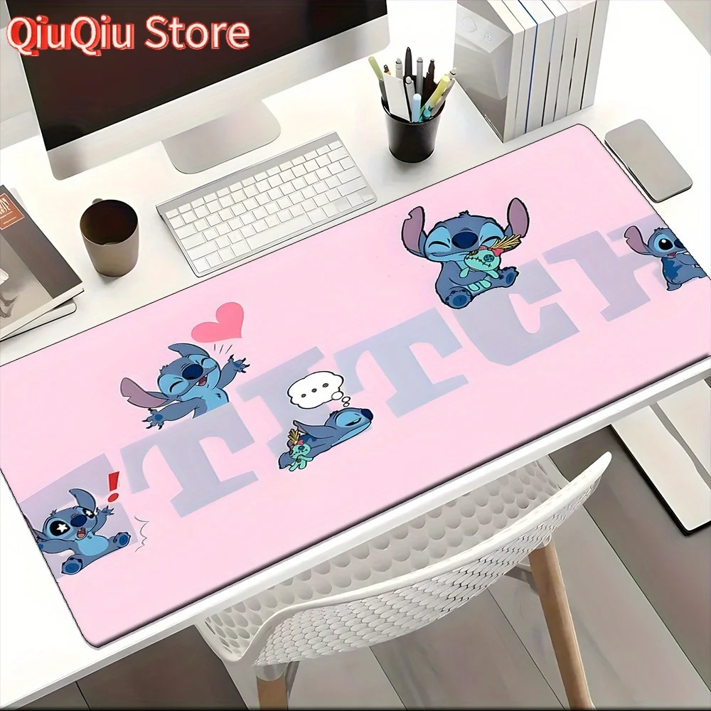 

Disney Stitch Keyboard Mat & Mouse Pad - Non-Slip Rectangular Desk Mat with Cute Stitch Design, Durable Office Accessories for D