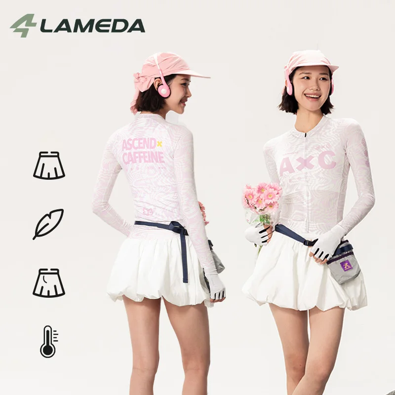 

Летняя женская велосипедная юбка LAMEDA, пышная юбка-тюльпан с шортами, летние шорты для бега, фитнеса и MTB с 2 боковыми карманами.