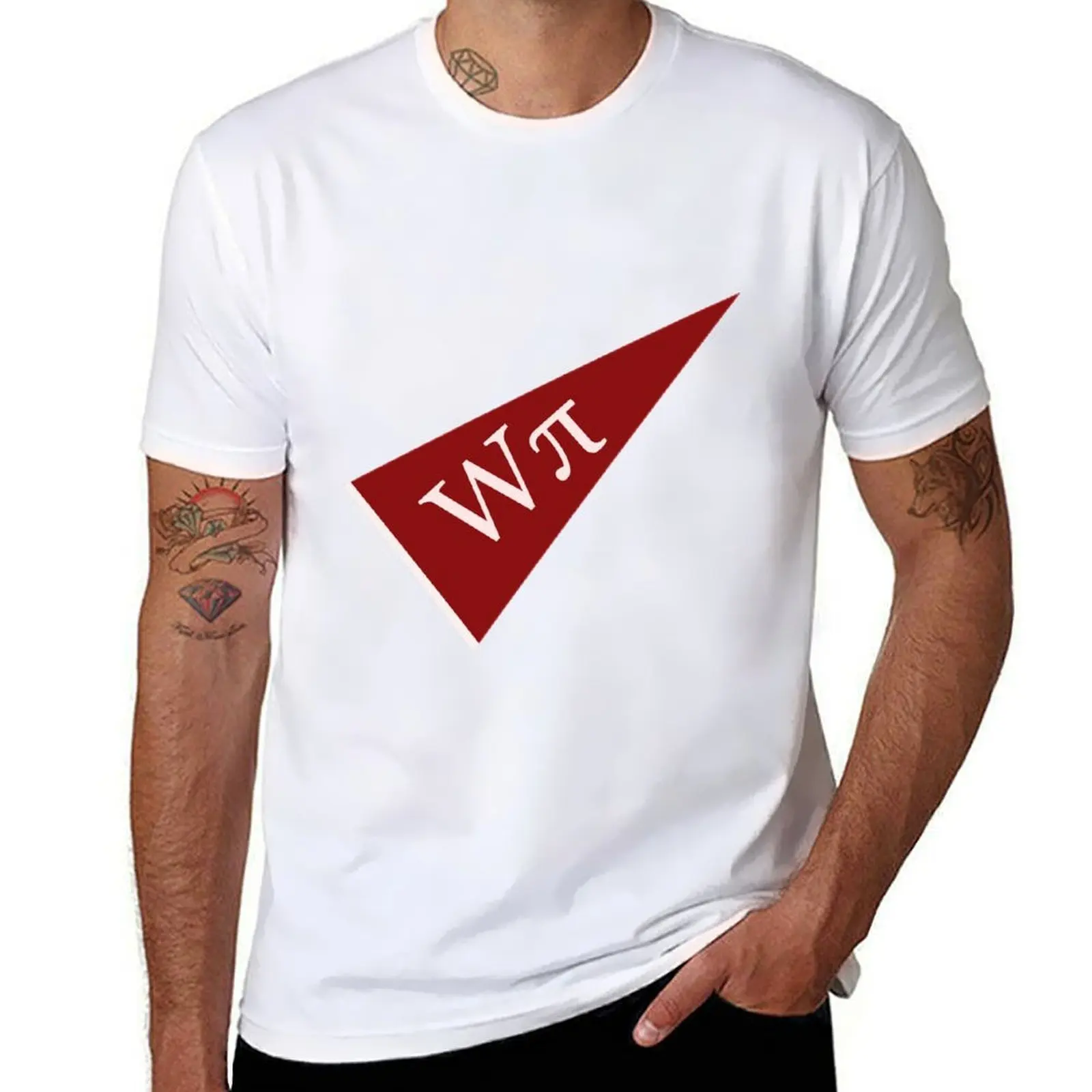 

Worcester Polytechnic Institute WPI Pennant Pi Symbol T-Shirt cotton t shirts man 100% cotton t shirts high quality T-Shirt