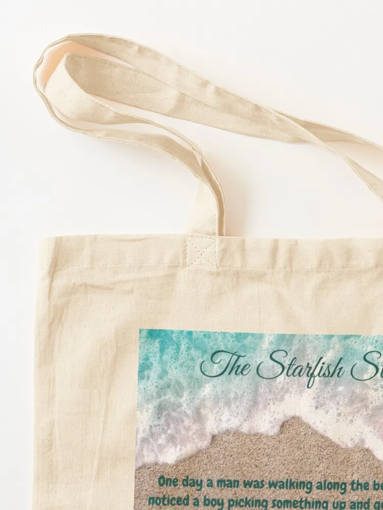 The Starfish Story, You Can Make A Difference Tote Bag hand bags hand bag Women's shopper bag Beach