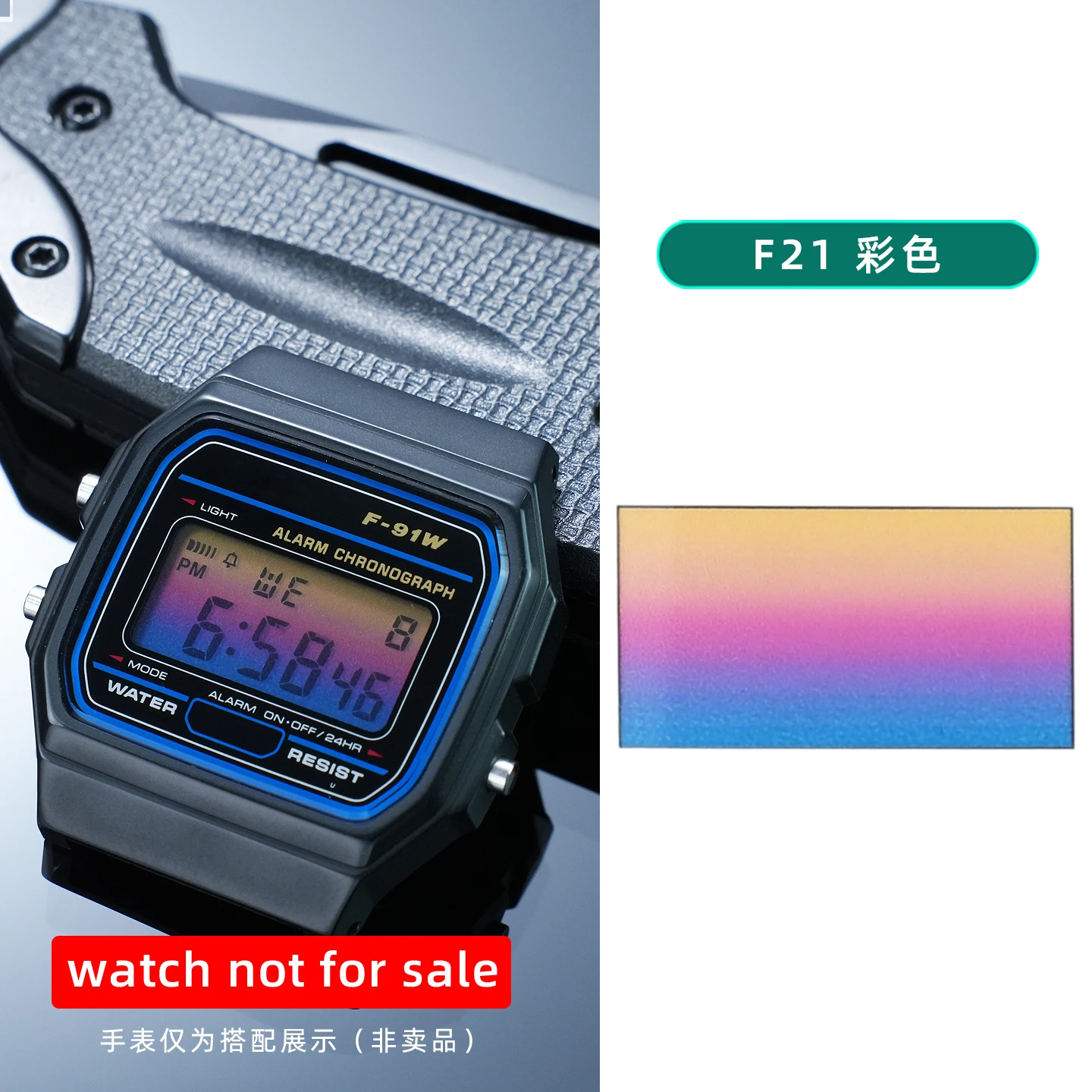28 verschiedene Farbfolien für Display-Bildschirme, DIY-Aufkleber im Ins-Stil, HD-Folienaufkleber für Casio F91 A158 A159 A168 F105 – Detail 26
