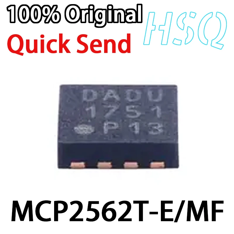 1PCS MCP2562T-E/MF Screen Printed DADU DFN-8 CAN Interface Receiver/driver/transceiver Chip