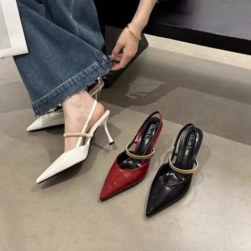 2026 Neue Damen High Heels Sommer Modische Sexy Spitze High-Heel-Sandalen Elegante Lässige Slip-on Kleider- und Strand-Sandalen