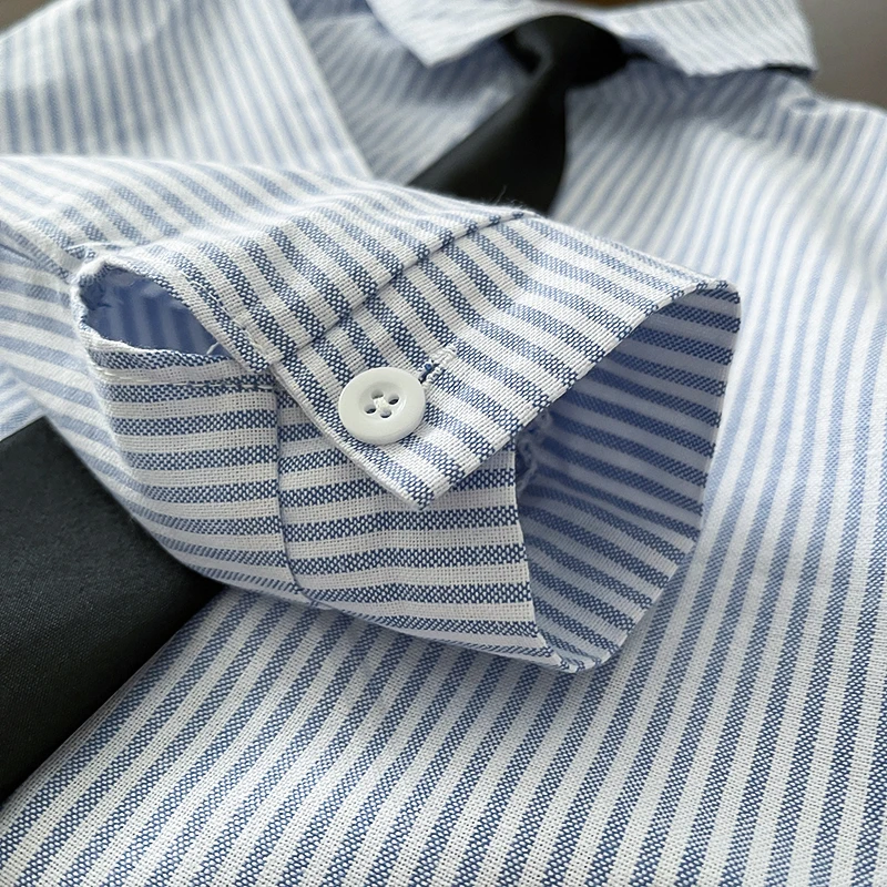 Baby-Jungen-Gentleman-Outfit-Set, Langarm-Hemd mit Streifen und künstlicher Krawatte + schwarze Hose, formelle Kleidung für Kleinkinder und Säuglinge – Detail 10