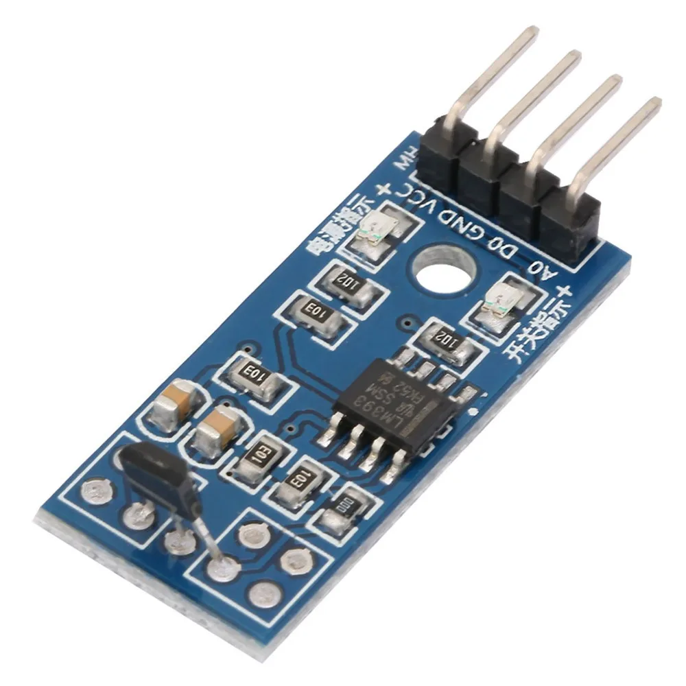 5Pcs 3144E Hall Effect Sensor 3.3-5V Linear Hall Effect Effect Sensor Switch Speed Counting Digital Output Magnetic Detector