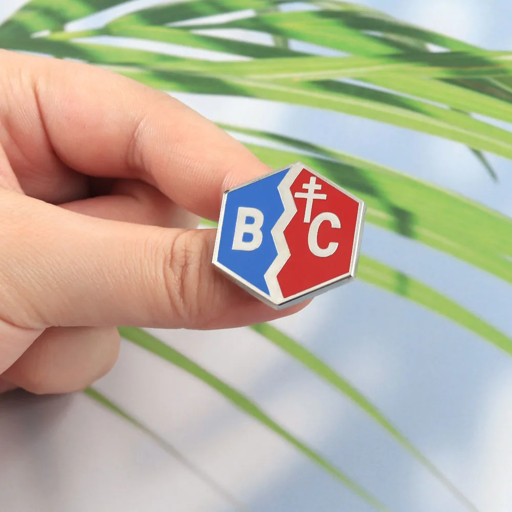 Anime Girls und Panzer Emaille-Pins Kuromorimine & BC Freedom Academy Schulemblem Abzeichen Metallbrosche Cosplay Schmuck Geschenk für F – Detail 5