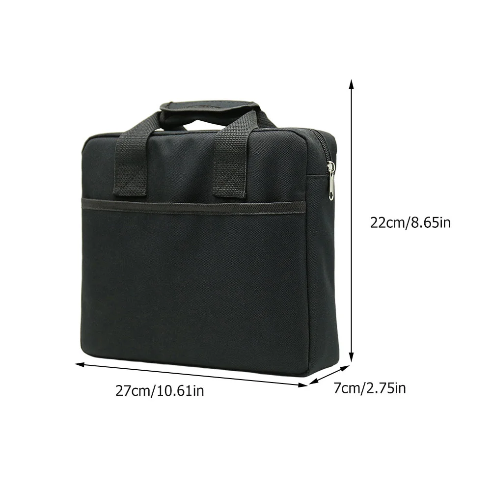 1Pcs Guitar Effector Storage Pouch Hard Shell Black Waterproof Oxford Fabric Portable Organizer Case for Guitar Accessories