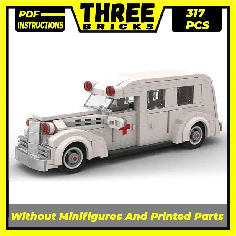 

Technical Moc Bricks Vintage Car Model Henney Packard Ambulance Modular Building Blocks Gifts Toys For Children DIY Assembling