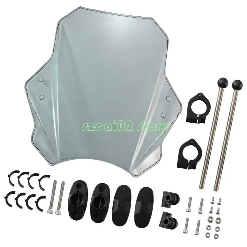 400B Motorbike Replacement Windscreen Heavy Duty Metal Frame Wind Deflector Optimized Airflows Sleek Profile Easy Installation