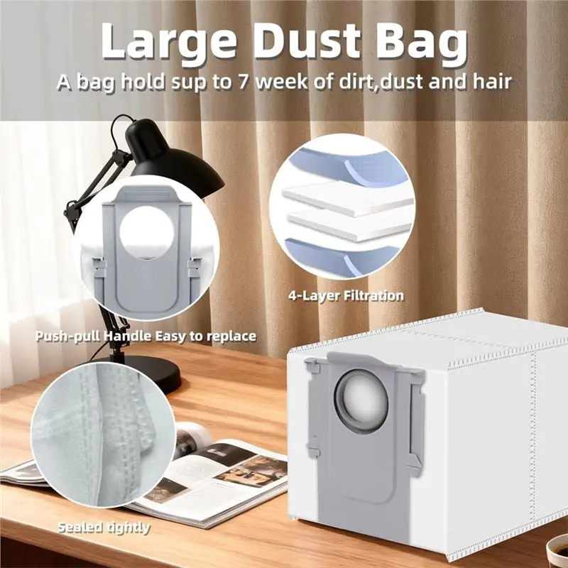 طقم قطع غيار المكنسة الكهربائية الروبوتية ABLE-ملحقات Qrevo S 24 قطعة لنماذج Roborock Qrevo S/Plus/Pro #2