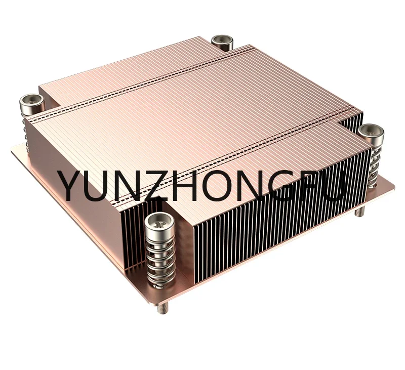 New 1U Active CPU Cooler For Intel LGA1700 78x78MM Hole Spacing 200W TDP