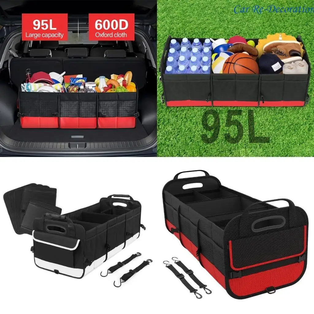 

R58D Car Storage Box Collapsible Auto Cargo Storage Tool Car Trunk SUV Cargo Storage Container Truck Car Accessory