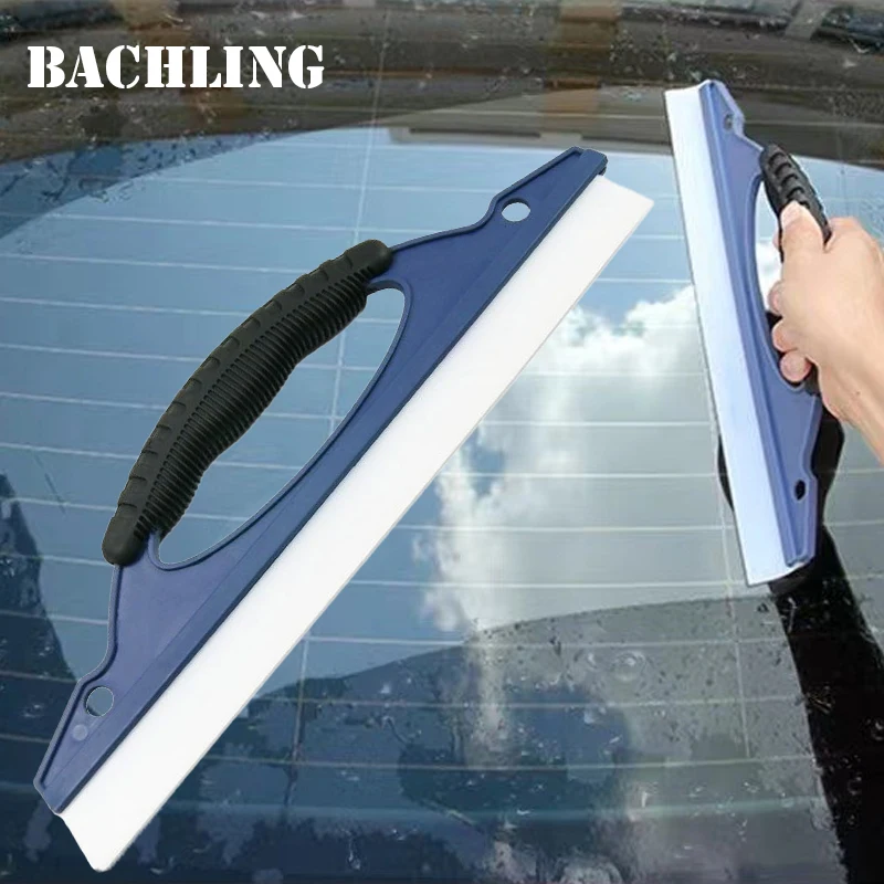 Car Silicone Wiper Squeegee, Window Cleaner Wiper Blade, No Water Marks & No‑Scratch, Quick Drying Car Cleaning Accessories