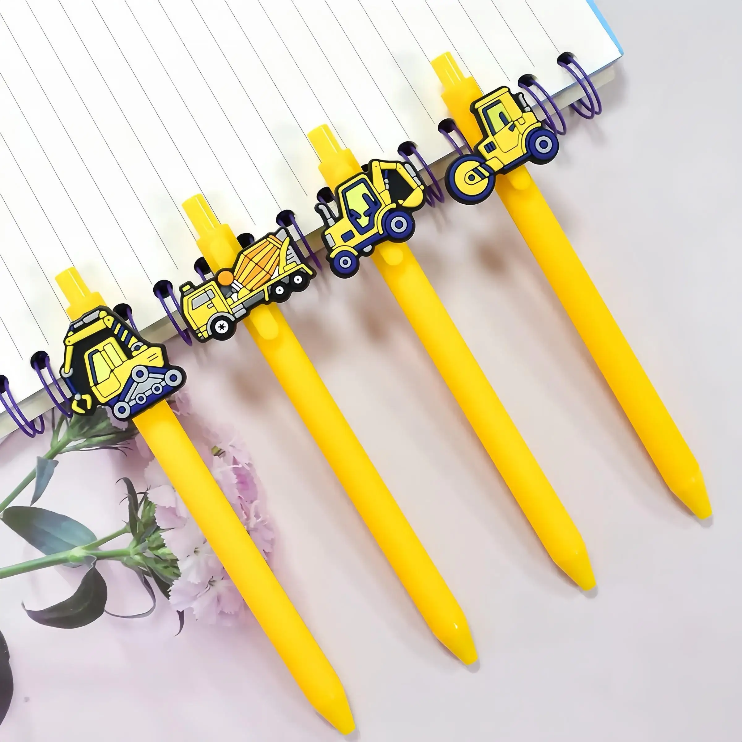 Excavator Fun Ballpoint Pen (Random Pattern), Novelty Pen, Themed Stationery, Excavation Engineering Ballpoint Pen,Creative Gift