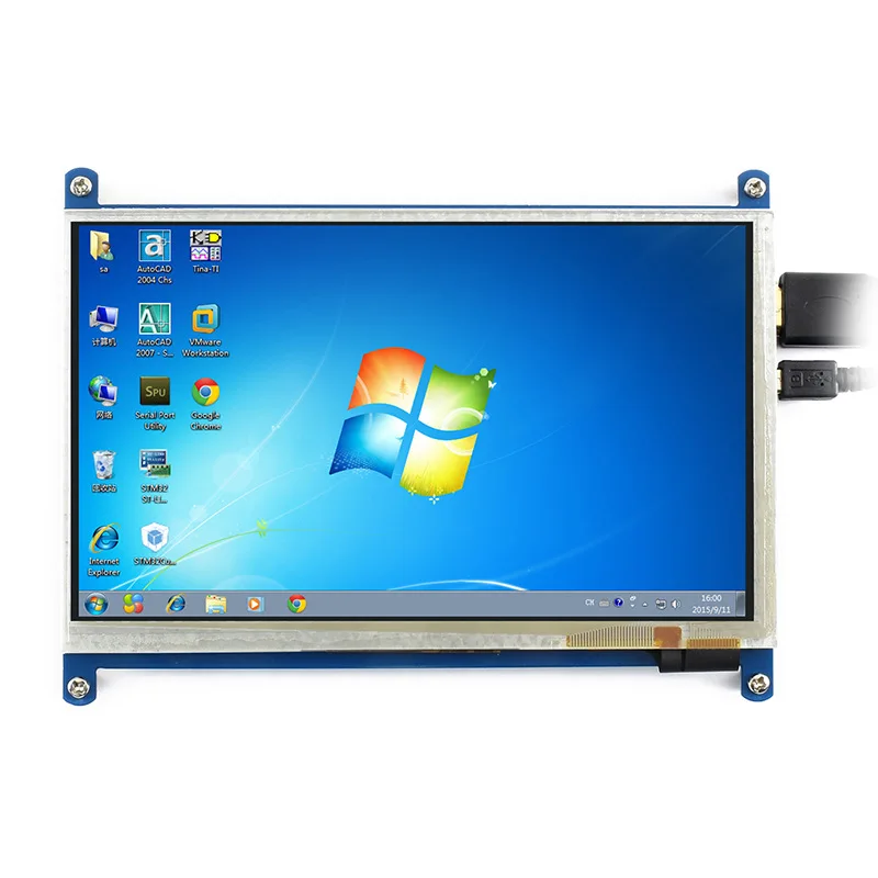 Waveshare Raspberry Pi 4B 3B+ Display 7-inch LCD Capacitive Touch Screen HDMI Screen Five-point touch