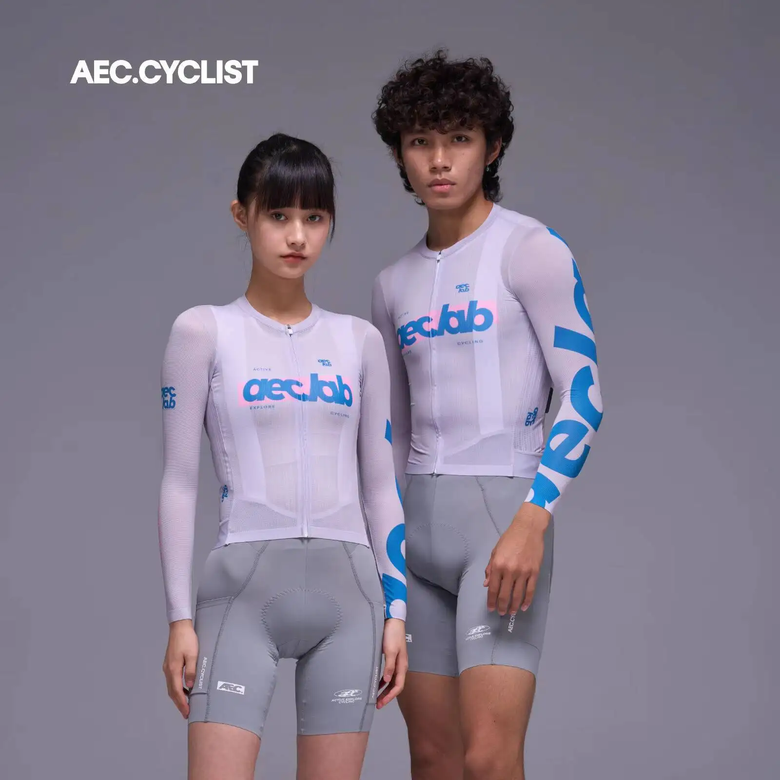 

AEC Spring Cycling Jersey Men Women Long Sleeve Slim Bicycle Tops 2026 New Design YKK Zipper MTB Clothing SHANJI Series