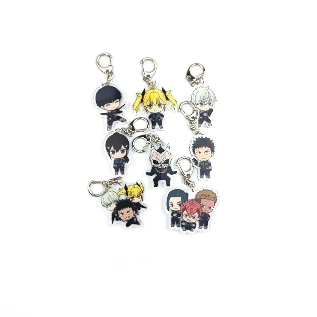 Anime Kaiju No. 8 Acrylic keychain accessaries Cartoon Bag Pendant Gift cute bag charm Keyring Friends Fans Gifts