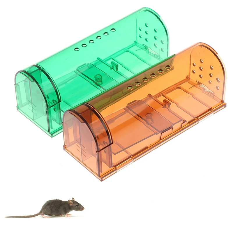 Trappola per topi autobloccante intelligente sicuro sicuro trasparente per uso domestico Mouse Catcher gabbia di controllo topi riutilizzabili roditore Catcher trappole per topi