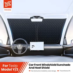 YZ For Tesla Model Y 3 Highland Juniper 2021-2025 Car Sun shade Front Window Shade Visor Glass Roof Skylight UV Protection