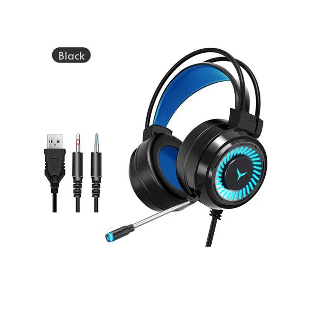 Wired Headphones 7 LED Illumination Stereo Stereo Bass Surround PC Notebook With Microphone G58 3.5mm Gaming Headset