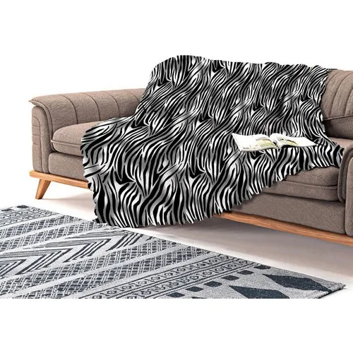 Sofá de chenilla moderno con estampado Digital de cebra Realhomes