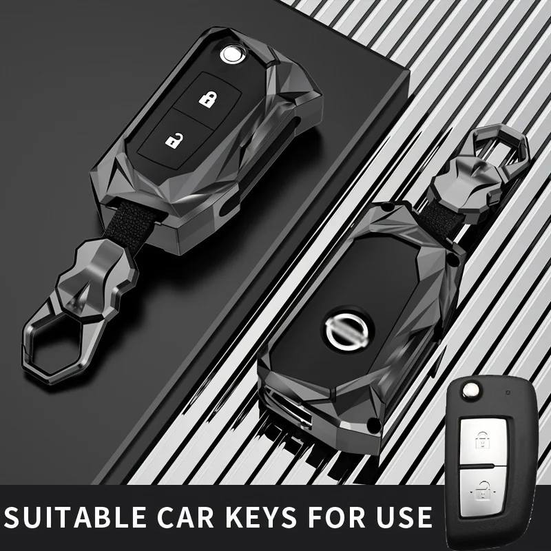 Fit for nissan key car case cover chain cover ring shell fob Tiida Qashqai Sunny X-Trail J11 Micra  Murano Altima Pulsar C13