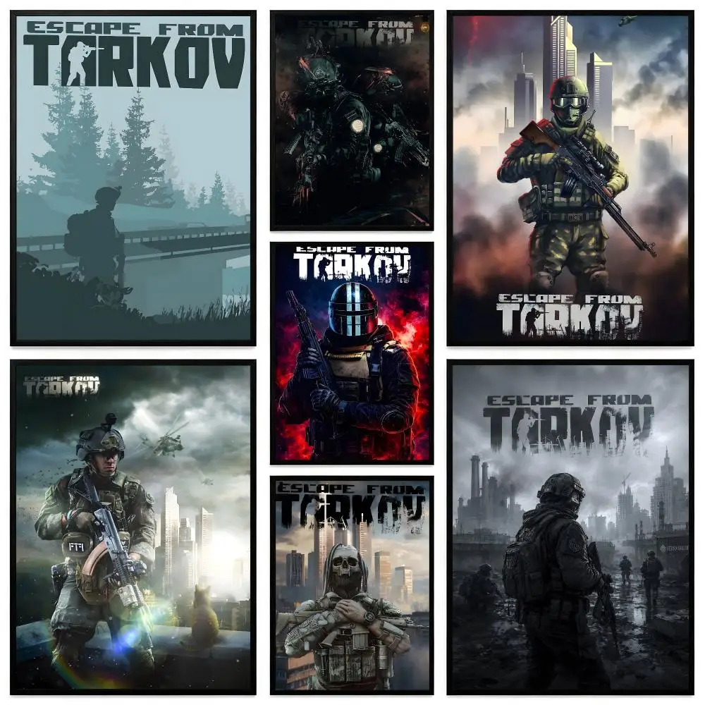 Game Escape from Tarkov Poster Poster HD Printing Modern Minimalist Style Wall Art Home Decor For Office Bedroom Gift