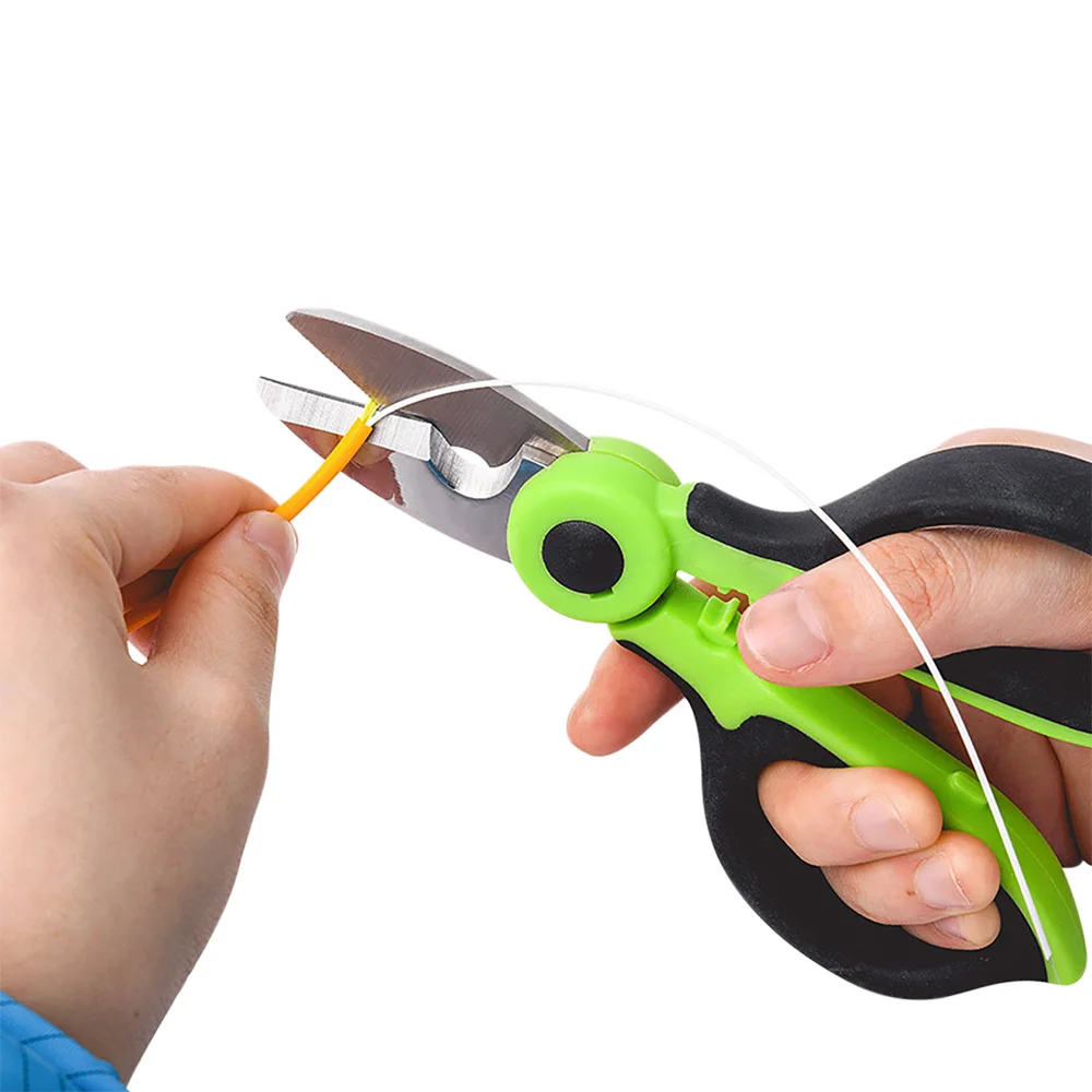 FCST Fiber Optic  Cutter Scissors For Cutting The Optic Fiber Outer Jacket Wire And FTTH Network Maintenance Stainless Steel