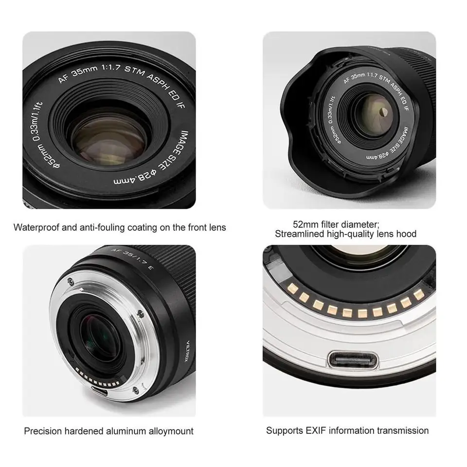 Viltrox 35mm F1.7 Air Auto Focus APS-C Lens for Sony E-Mount A7IV