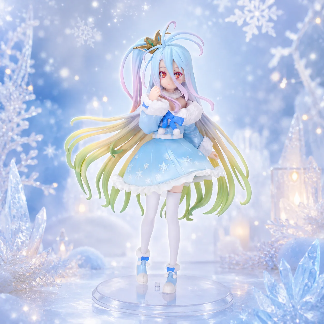 No Game No Life Weiße Anime-Actionfigur Modell-Statue Desktop-Ornament Sammlerstück Kleines Geschenk Halloween Weihnachten Valentinstag Geschenkdekoration