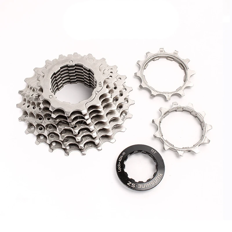 SUNSHINE 9 Speed Road Bike Cassette Sprocket 11-23T/28T/32T X9 9V Original Bicycle Chains Flywheel Kit Parts