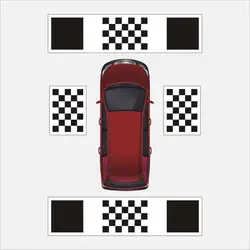 Car 360 panoramic system  2D/3D debugging cloth, calibration cloth, automatic, manual, 360 cloth