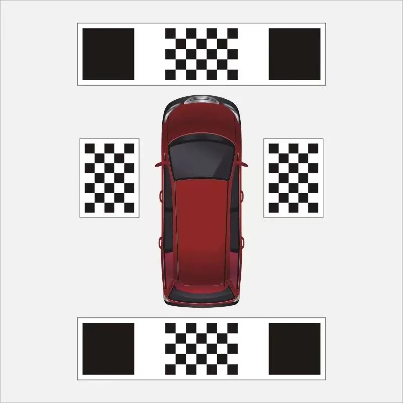 System panoramiczny 360 samochodu 2D/3D do debugowania, tkanina kalibracyjna, automatyczna, ręczna, 360 tkanina