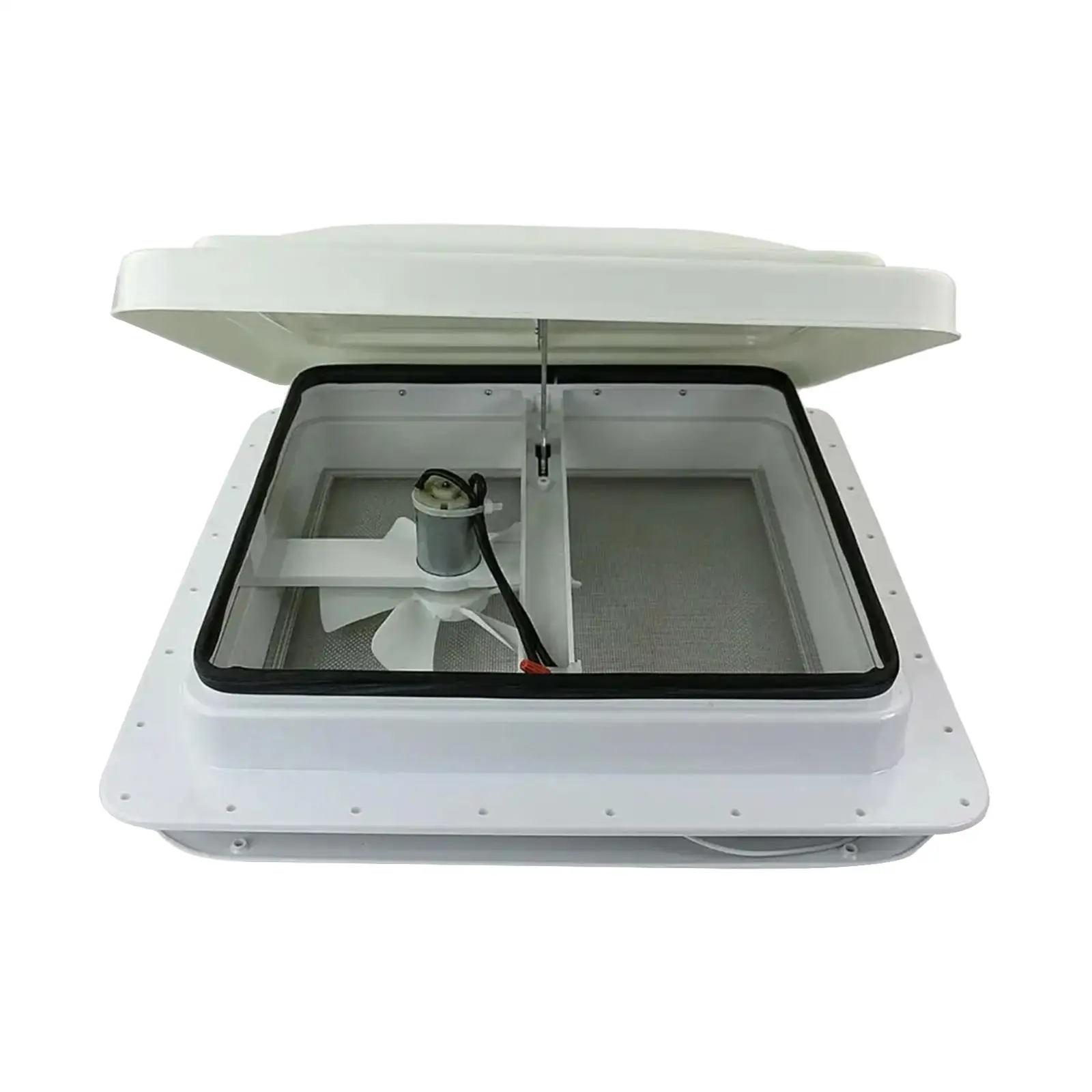 Universal RV Roof Vent Fan Cover Lid for 1-1/4 to 2-1/4 Inch Thick Roofs Travel Trailer Air Circulation