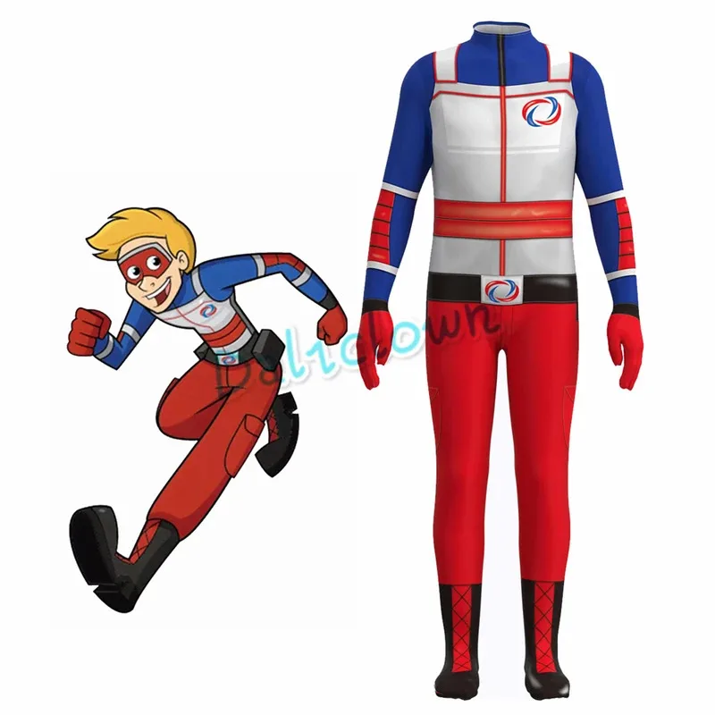 

Henry Danger Cosplay Costume Kids Anime Superheo Jumpsuit Outfit Boys Child Birthday Party Halloween Carnival Suit