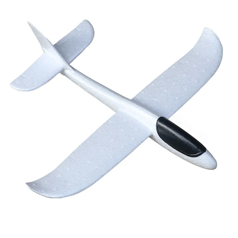 

Kids Outdoor Sports Toys White Foam Airplane Toy Model With Stickers Colorful Hand-thrown Aircraft Kids Painting Creative Toys