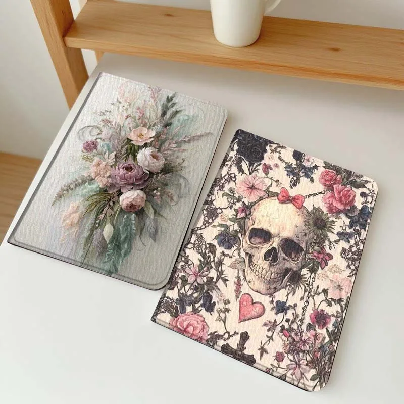 

Pink Peony Bouquet Art Gift Tablet Case For Apple iPad Air Pro mini 1 2 3 4 5 6 7 8 9 11 M2 M3 M5 M4 5th 6th 7th 10th 11th
