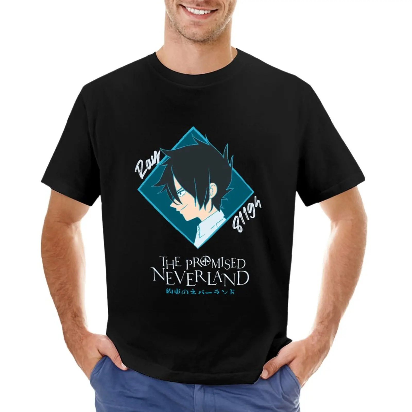 

THE PROMISED NEVERLAND: RAY T-Shirt plain hippie clothes fitted t shirts for men