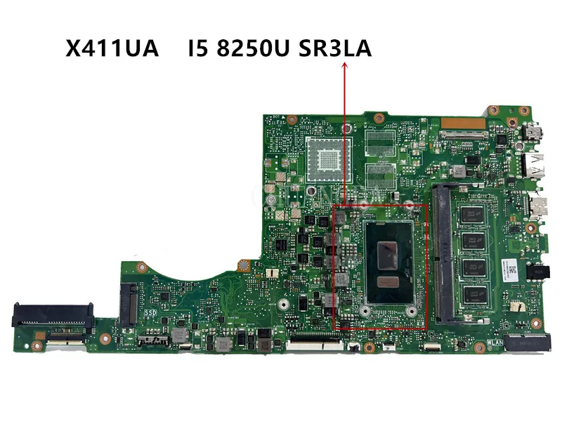 For Asus X411U X411UA X411UQ X411UR X411UF S4000V S4200V Laptop Motherboard With I5-8250U CPU RAM 100%