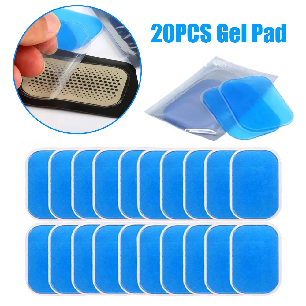 

20Pcs EMS Trainer Abdominal Gel Pad for Electric Muscle Stimulator Stickers Weight Loss Body Slimming Massage Tools Accessories