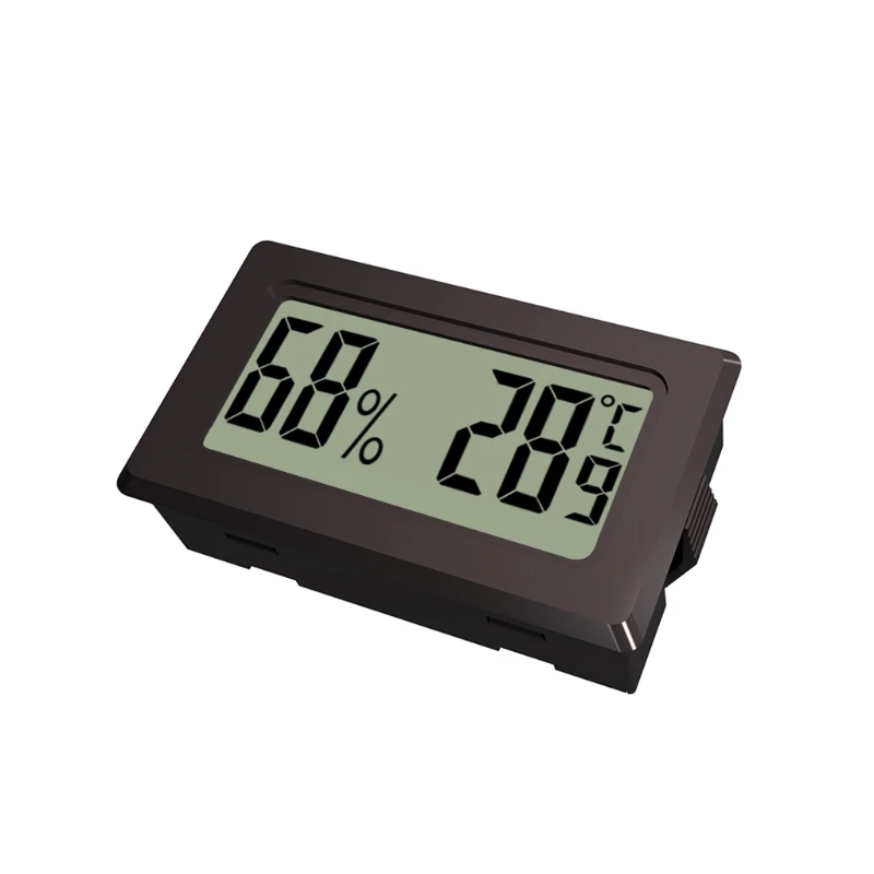 Wireless Hygrometer Thermometer LCD Digital Temperature Humidity Meter Thermometer Humidity Gauge Meter for Reptile