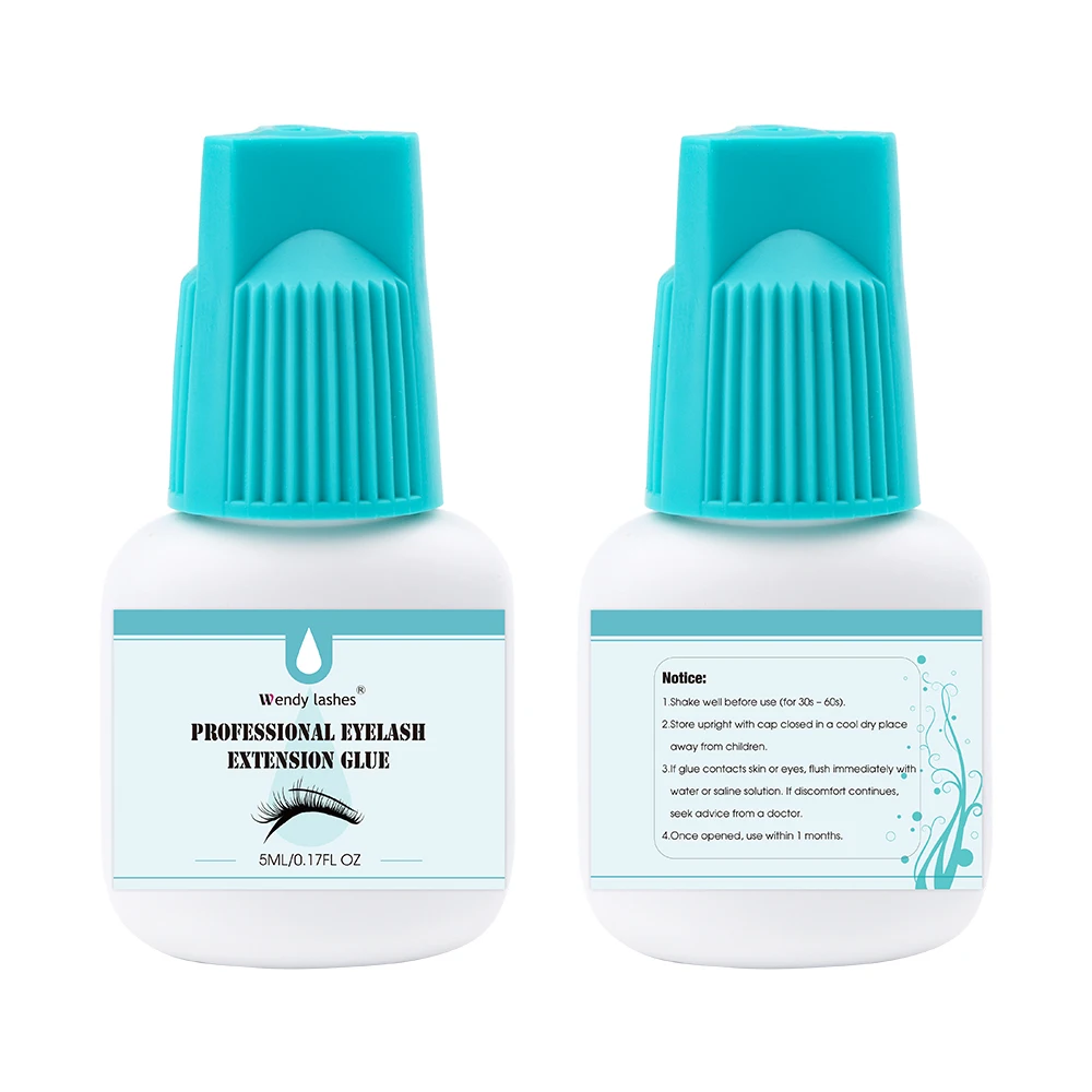 5ml Professional Lashes Glue 6-8weeks Long Lasting Eyelashes Extension Glue 1Second Quick Drying Lash Glue Low Smell Wendy Lash