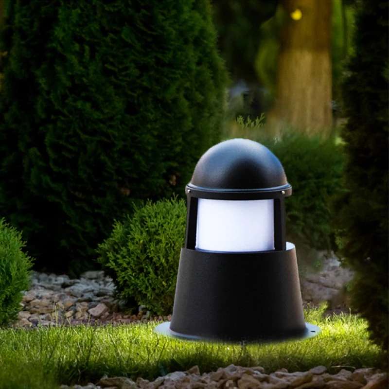 

Full Die Cast Aluminum Black Flood Light Emitting Diode Modern Squat Lawn Light Waterproof Garden Villa Street Lighting