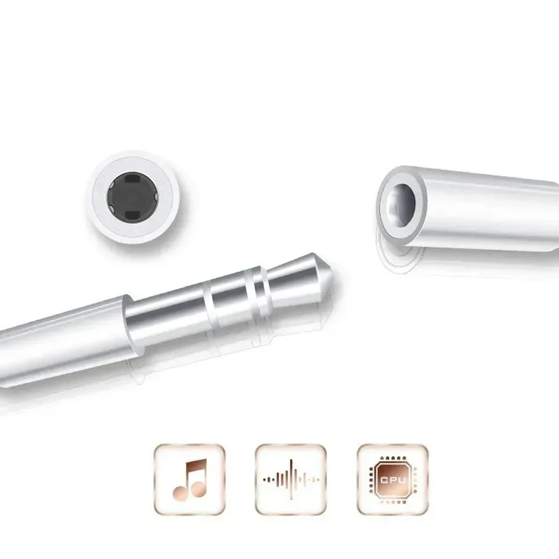 1/2/4/6pcs For IPhone 17 16 15 Plus Pro Max HiFi USB Type C To 3.5 Jack Earphone Adapter Type-C 3 5mm Audio Cable Converter