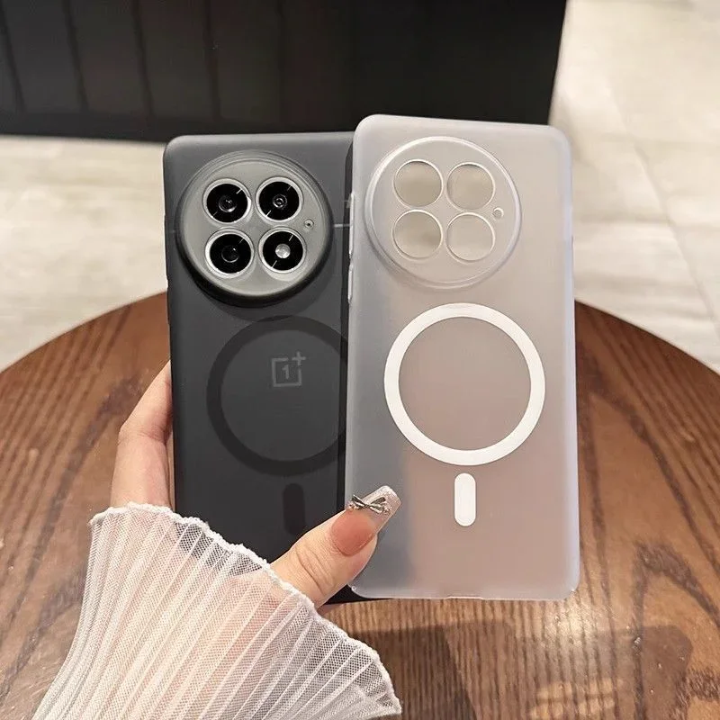 Case For Oneplus 13 12 11Nord 4 3 Luxury Matte Transparent Magsafe PC Back Cover For One Plus 13 12 Thin Shockproof Shell Funda