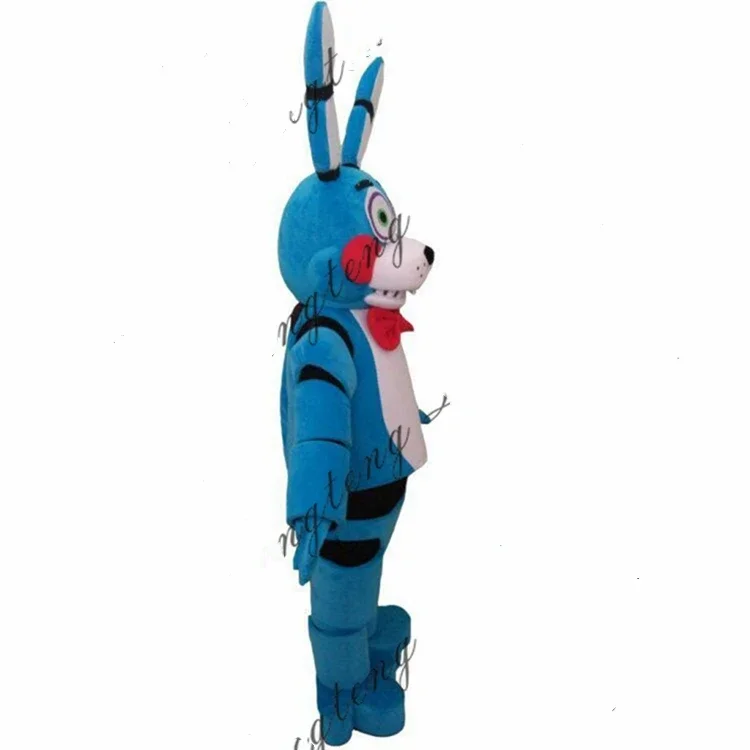 Christmas Blue Bear Fnaf Toy Blue Bunny Mascot Costumes For Adults Christmas Halloween Outfit