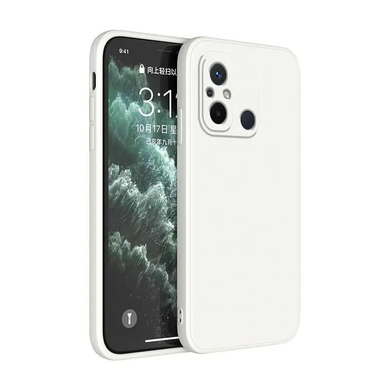 Suitable for Redmi 12C mobile phone case new for Xiaomi redmi12C Anti-fall for 22120RN86C silicone solid color