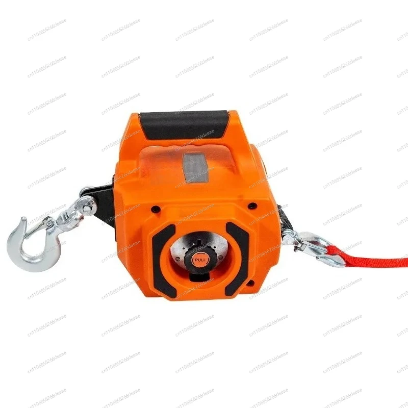 

Низкошумная тяговая лебедка с гибким тросовым направляющим устройством для спасательных работ и ручного подъема грузов