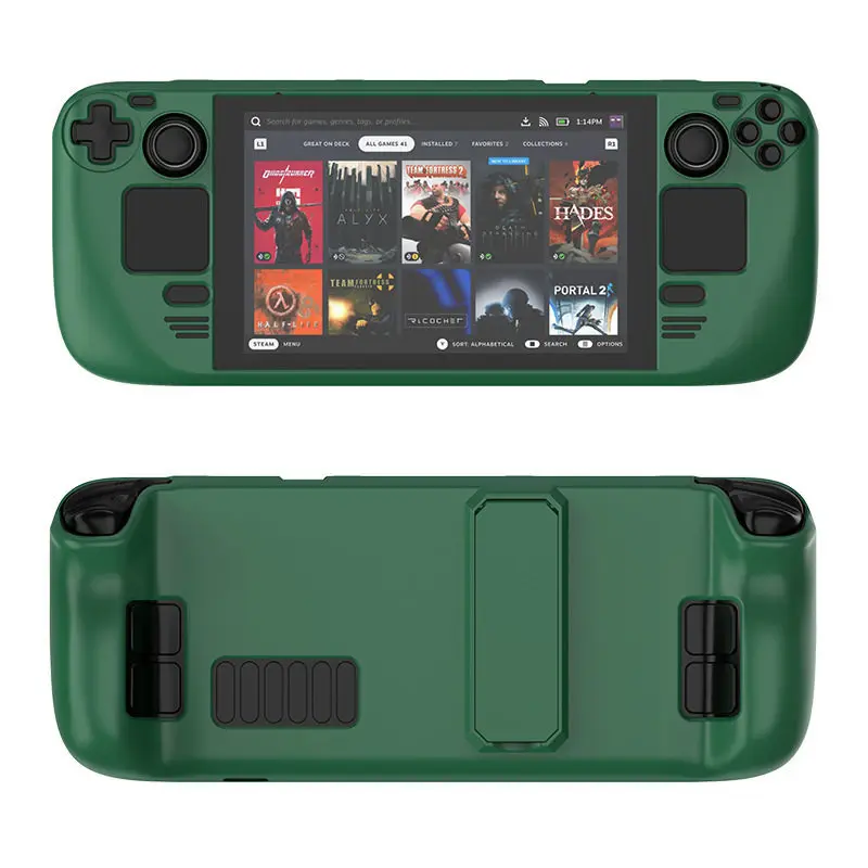 New Colorful Protective Case For Steam Deck OLed Game Console Protective Cover ,For Steam Deck Shell with Bracket - view 2